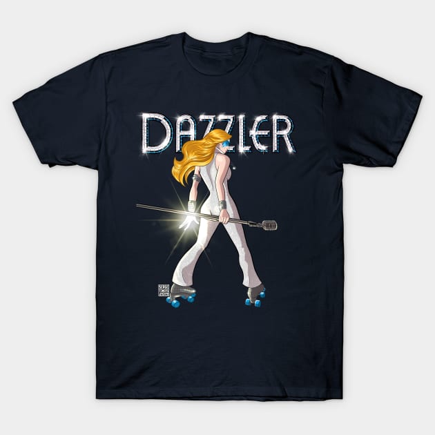 Disco Dazzler with Logo T-Shirt by sergetowers80